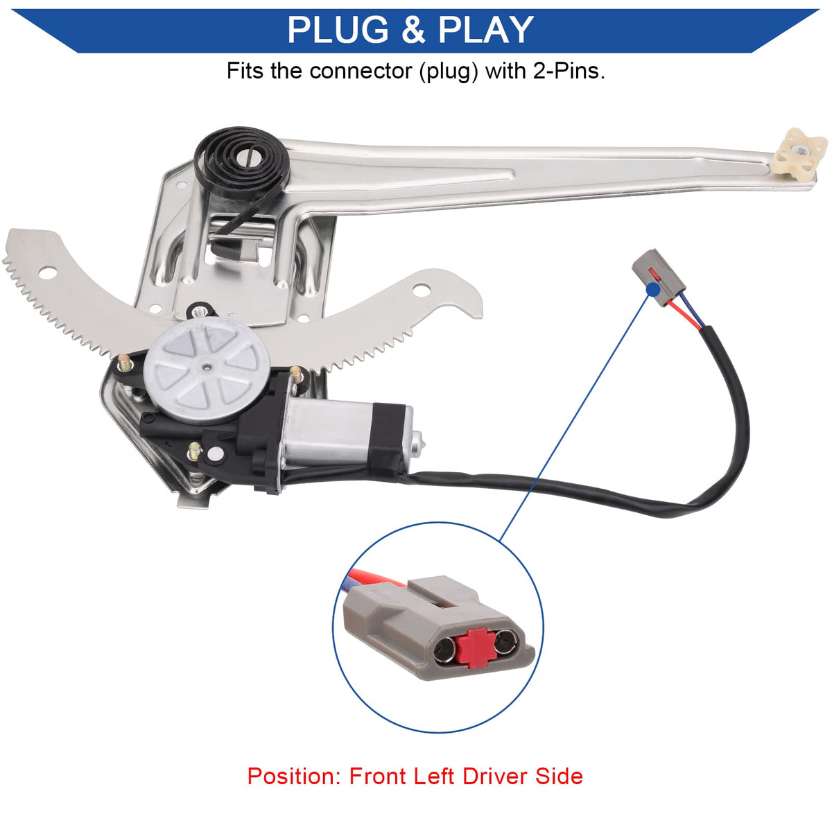 Obaee regulator side profile mounted on door illustrating correct alignment