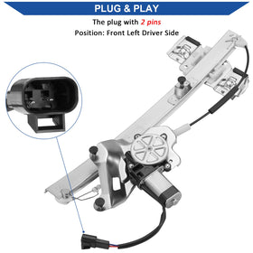 Obaee regulator track detail revealing cable routing for smooth window movement