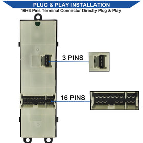 Obaee switch back circuit and pins view highlighting correct OEM-style pinout for easy installation