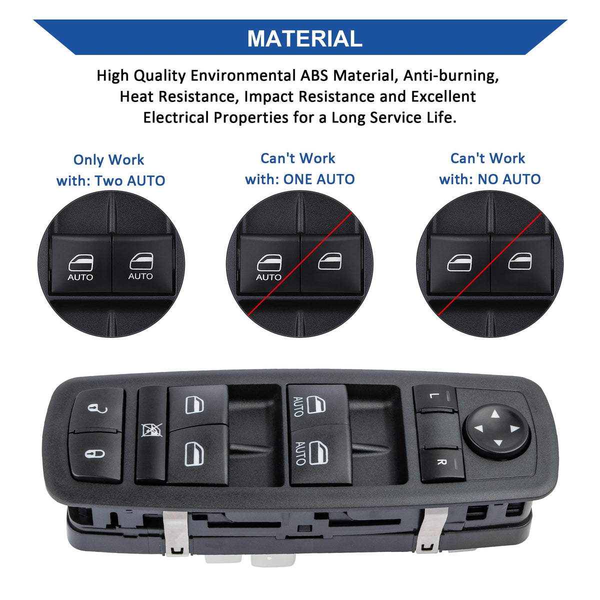 Obaee switch installed in door demonstrating restored driver control