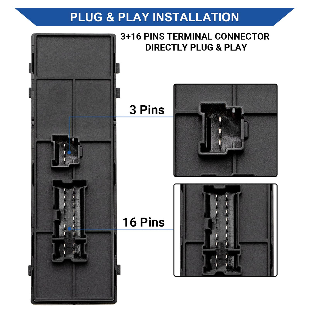 Obaee switch installed in Nissan door demonstrating restored control