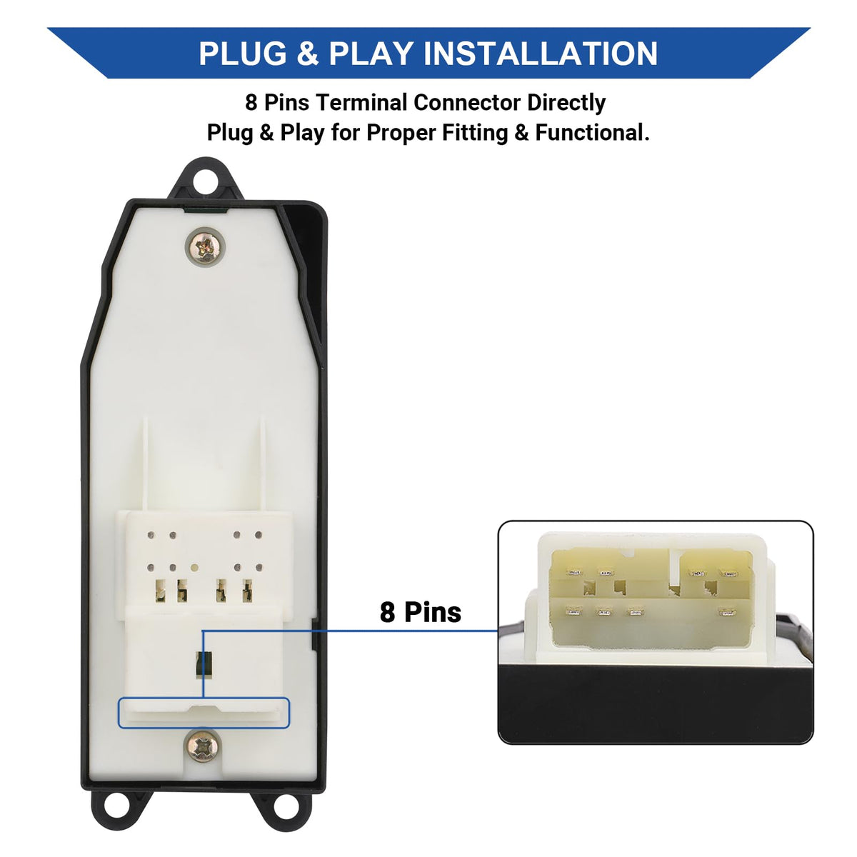 Obaee switch installed in Tundra door panel restoring driver window control benefit