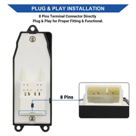 Obaee switch installed in Tundra door panel restoring driver window control benefit