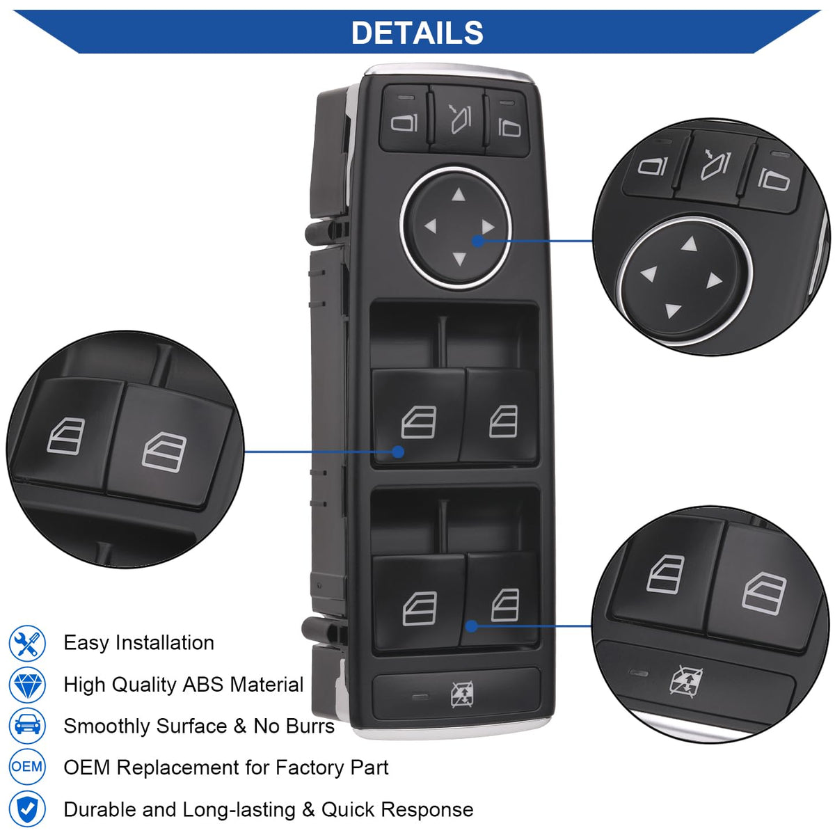 Obaee switch package with removal tool included for safe installation
