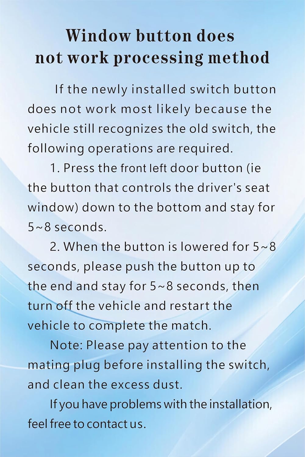 Obaee switch side profile showing exact fit to Nissan door panel