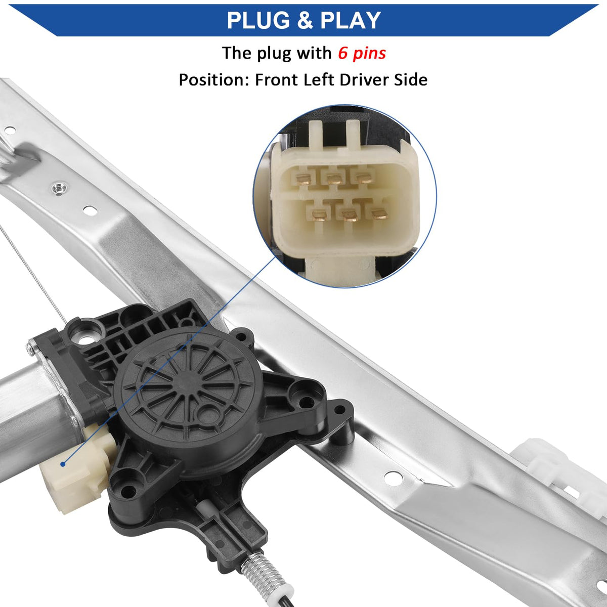 Obaee wiring connector detail showing plug-fit ease and no-splice installation benefit