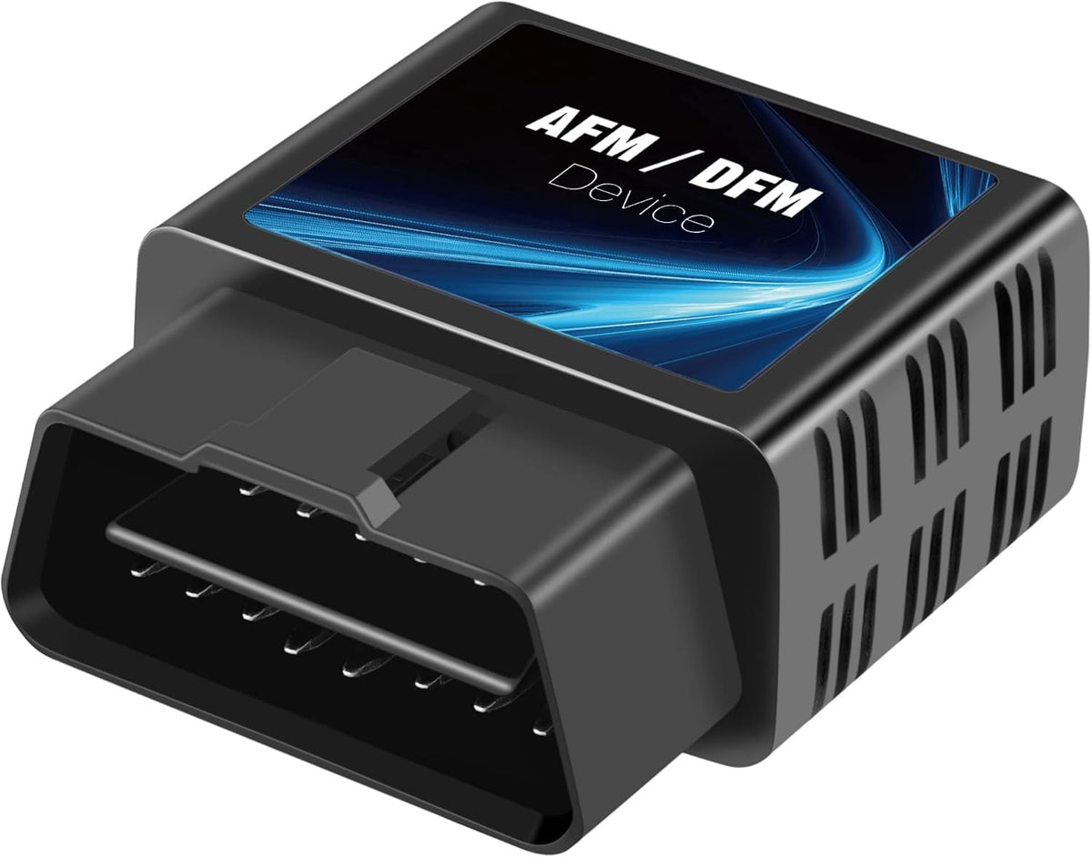 OBDAFM front plug showing OBD-II connector and compact design, quick install benefit