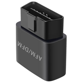 OBDCAR device angled product shot showing compact design and space-saving benefit
