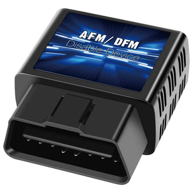 OBDDFM front view plugged into OBD-II port showing quick install benefit