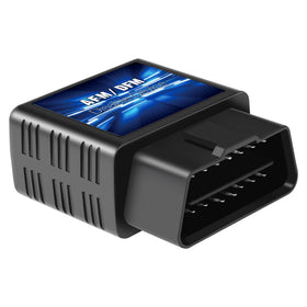 OBDDFM installed under dash with scale showing compact, unobtrusive size