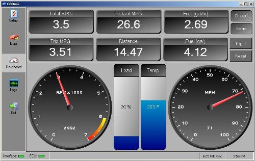 OBDLink LX connected to motorcycle via MotoScan app, recommended compatibility