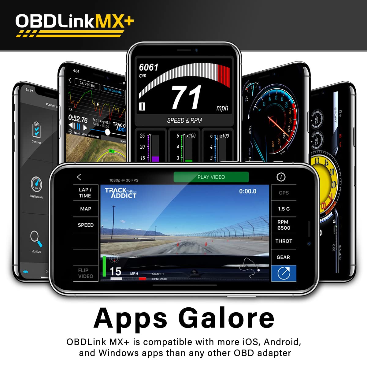 OBDLink MX+ showing live data on phone screen for fast troubleshooting