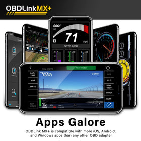 OBDLink MX+ showing live data on phone screen for fast troubleshooting