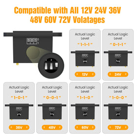 OBDMONSTER numeric display focused on exact voltage for precision monitoring