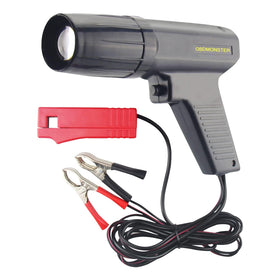 OBDMONSTER timing light front view showing pistol shape and quick identification benefit
