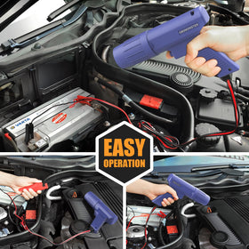 OBDMONSTER in use on a car engine showing timing marks visible with the strobe