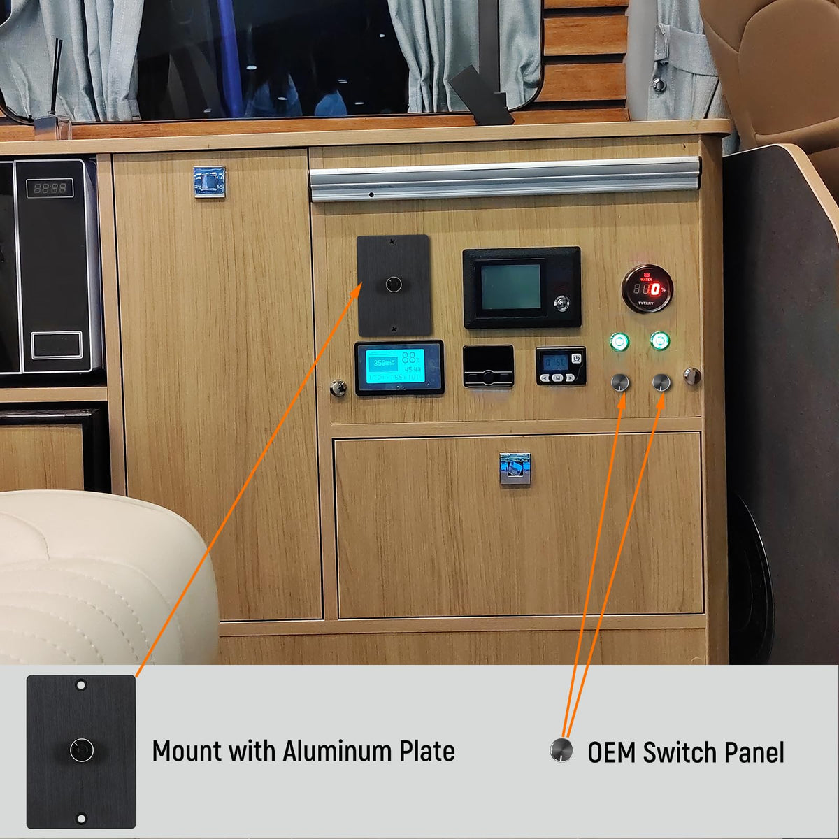 Obeaming aluminum faceplate texture demonstrating durable construction and heat dissipation