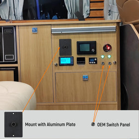 Obeaming aluminum faceplate texture demonstrating durable construction and heat dissipation