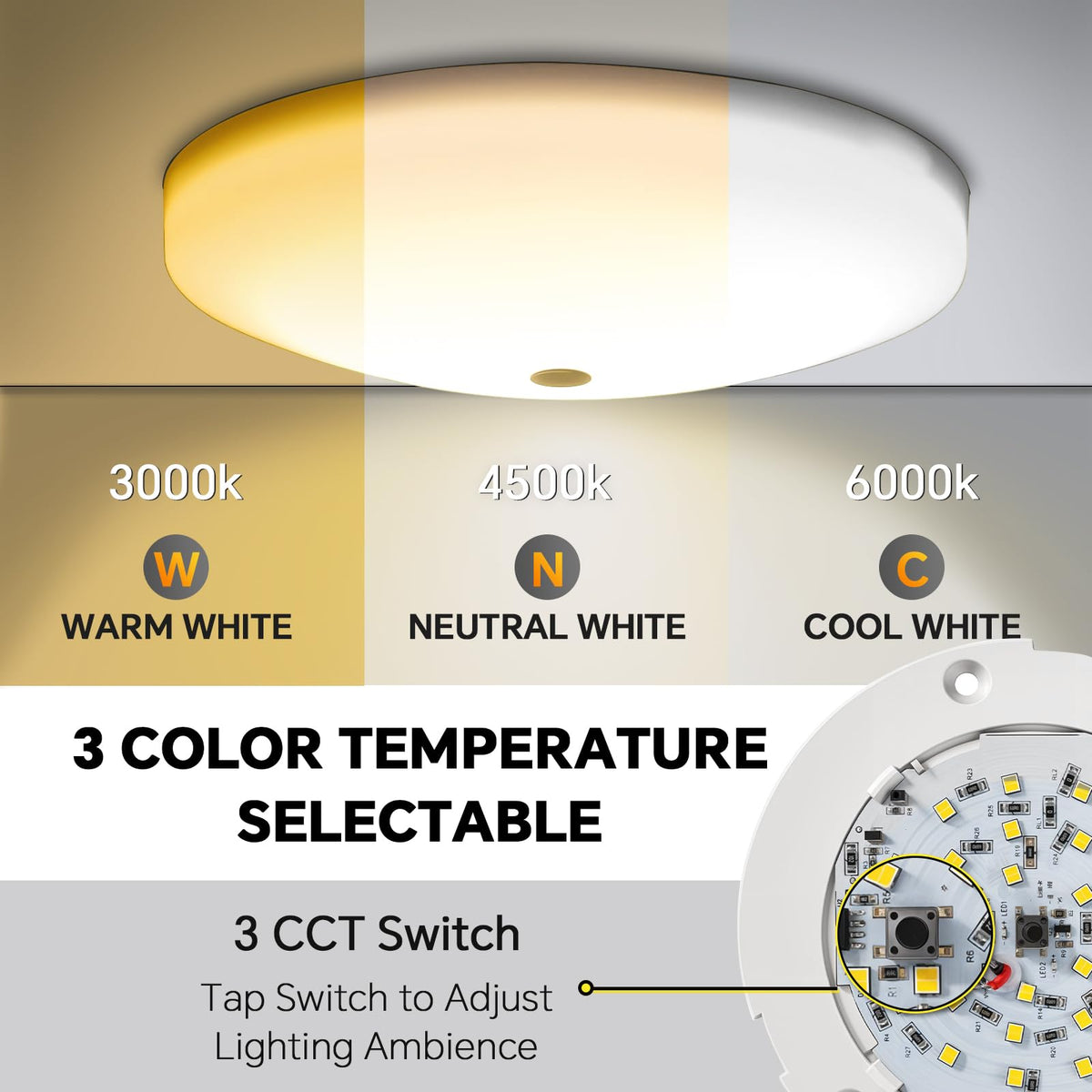 Obeaming blue nightlight activated in dark cabin showing low-glare visibility benefit