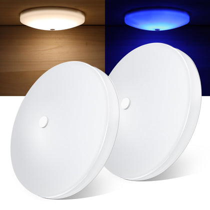 Obeaming front view of 4.5-inch dome light installed on RV ceiling, clean finish