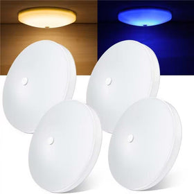 Obeaming front view of 4.5-inch dome light showing clean trim and warm glow benefit