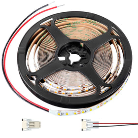 Obeaming front view of LED strip packaging and tape, ready to install