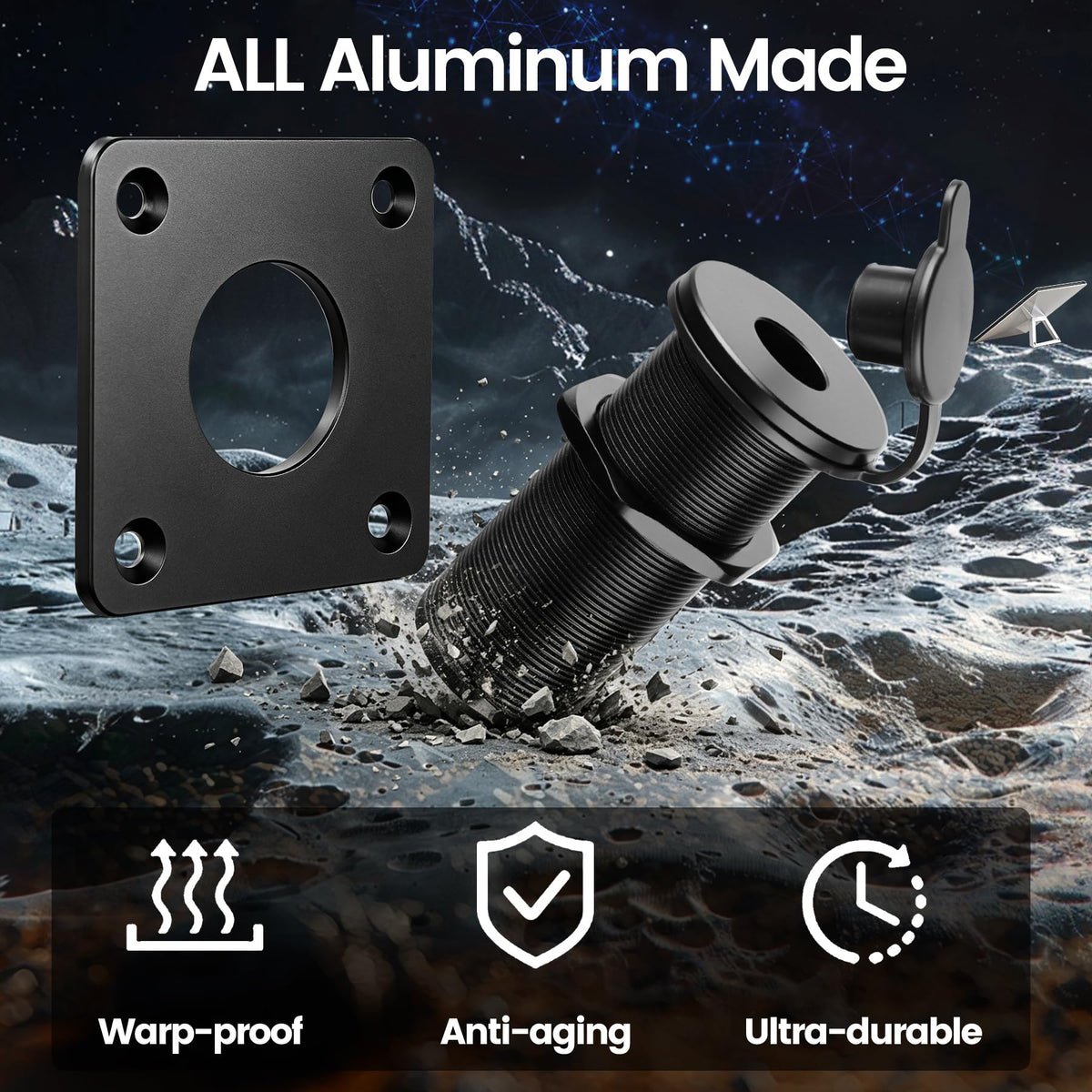Obeaming installed on boat hatch illustrating marine-ready sealing and splash resistance