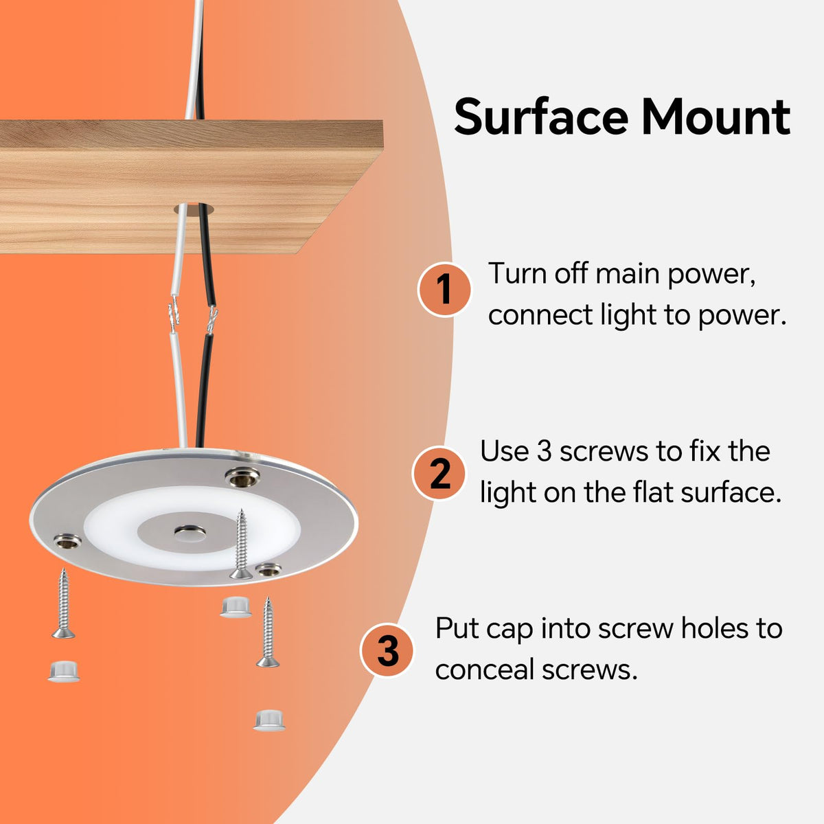 Obeaming installed in RV ceiling showing bright warm white light and tidy mounting