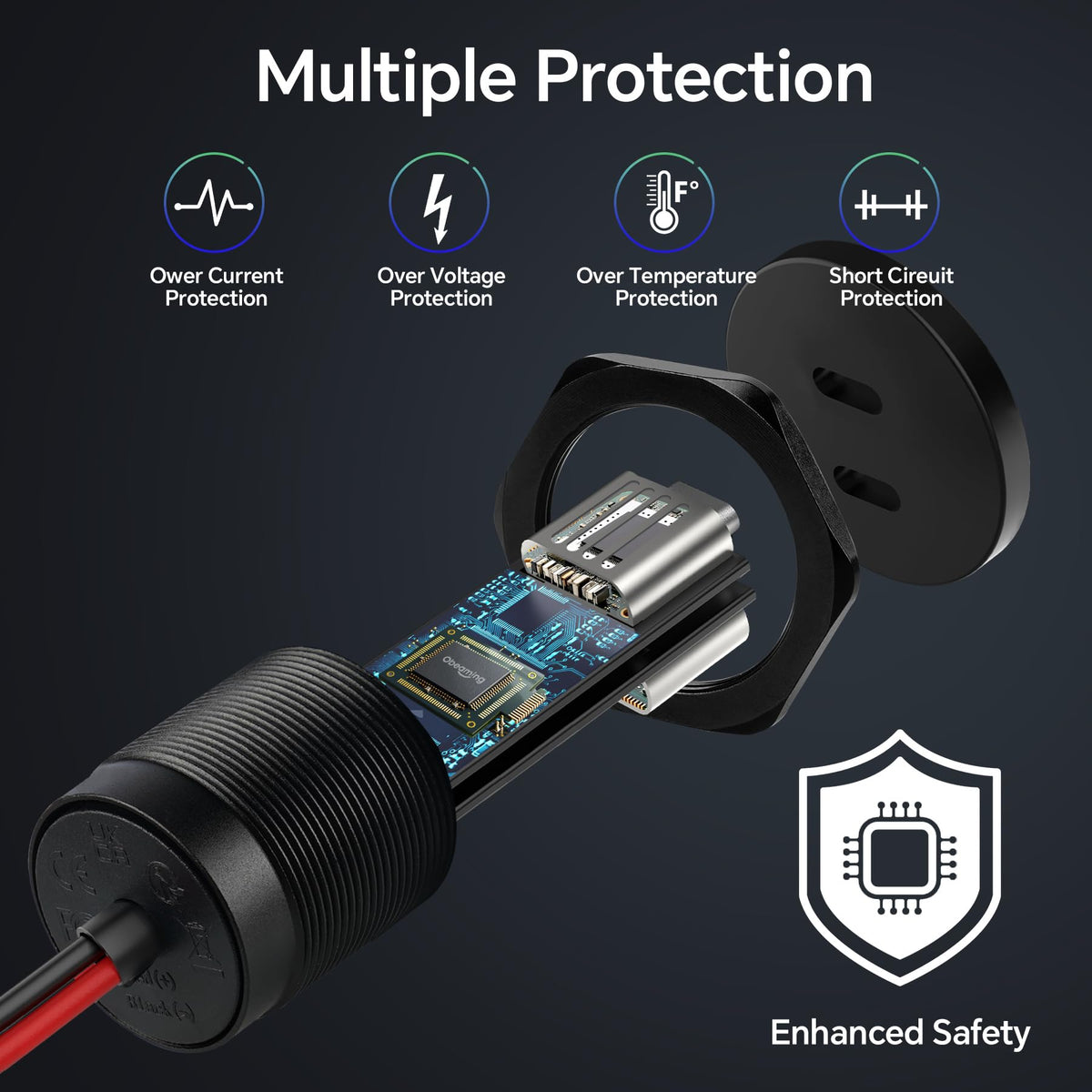 Obeaming packaging and accessories displaying included parts for hassle-free install