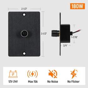 Obeaming rotary knob closeup highlighting tactile adjustment and precise dimming control