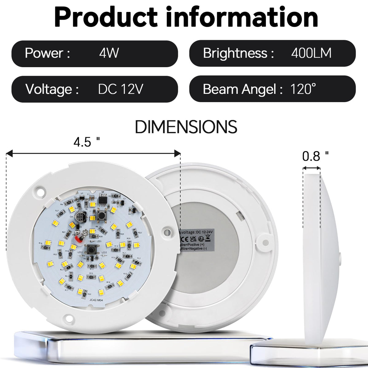 Obeaming six-pack layout scale showing multiple fixtures for full-cabin lighting benefit
