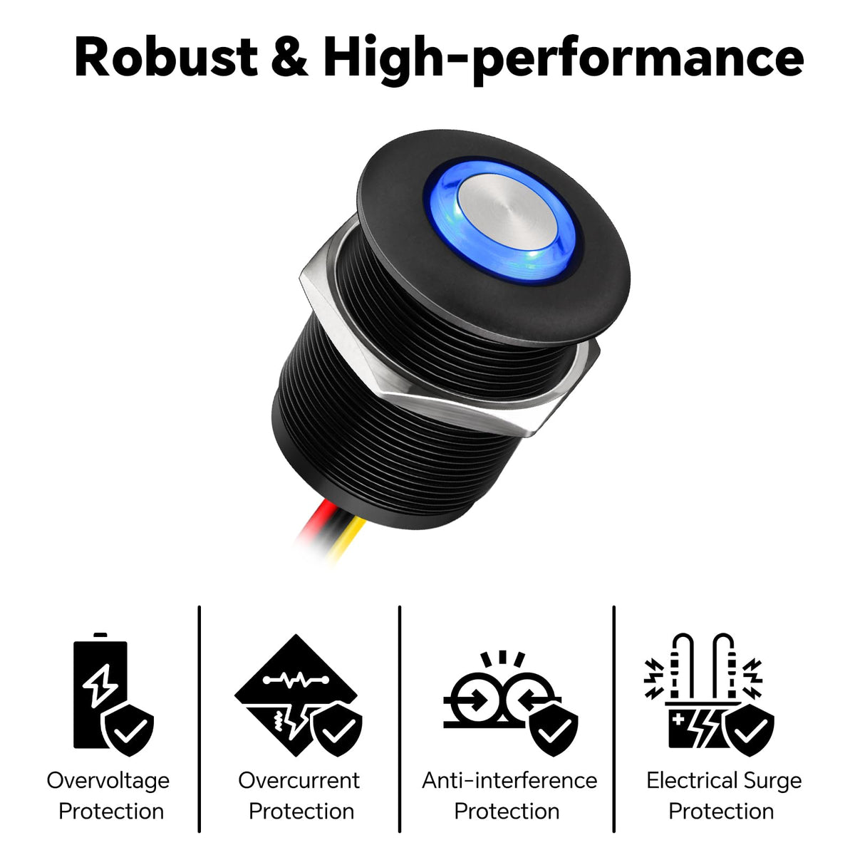 Obeaming beside a coin showing compact 7/8" size for space-saving installations benefit