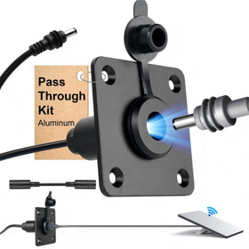 Obeaming front faceplate mounted on RV wall showing neat installation and weather protection