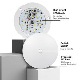 Obeaming switch and dimmer detail showing easy brightness control benefit