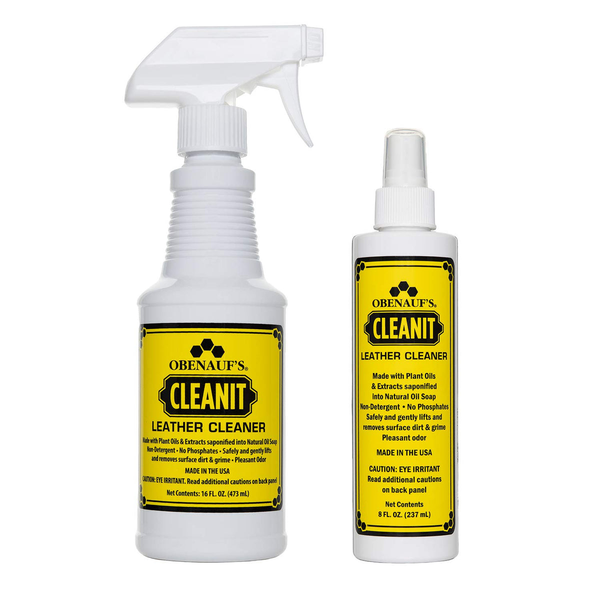 Obenauf's in-car application on seat highlighting safe interior care