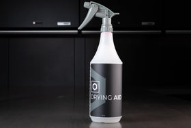 OBSESSED GARAGE applied to microfiber for smooth, streak-free drying