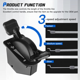 OCEAIR throttle lever connection illustrating direct-fit operation benefit