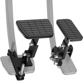 OceanicEcho front view showing both pedal extenders for improved reach