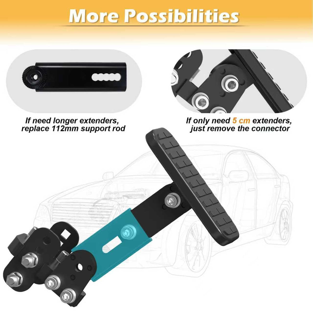 OceanicEcho next to ruler showing extender length for sizing clarity