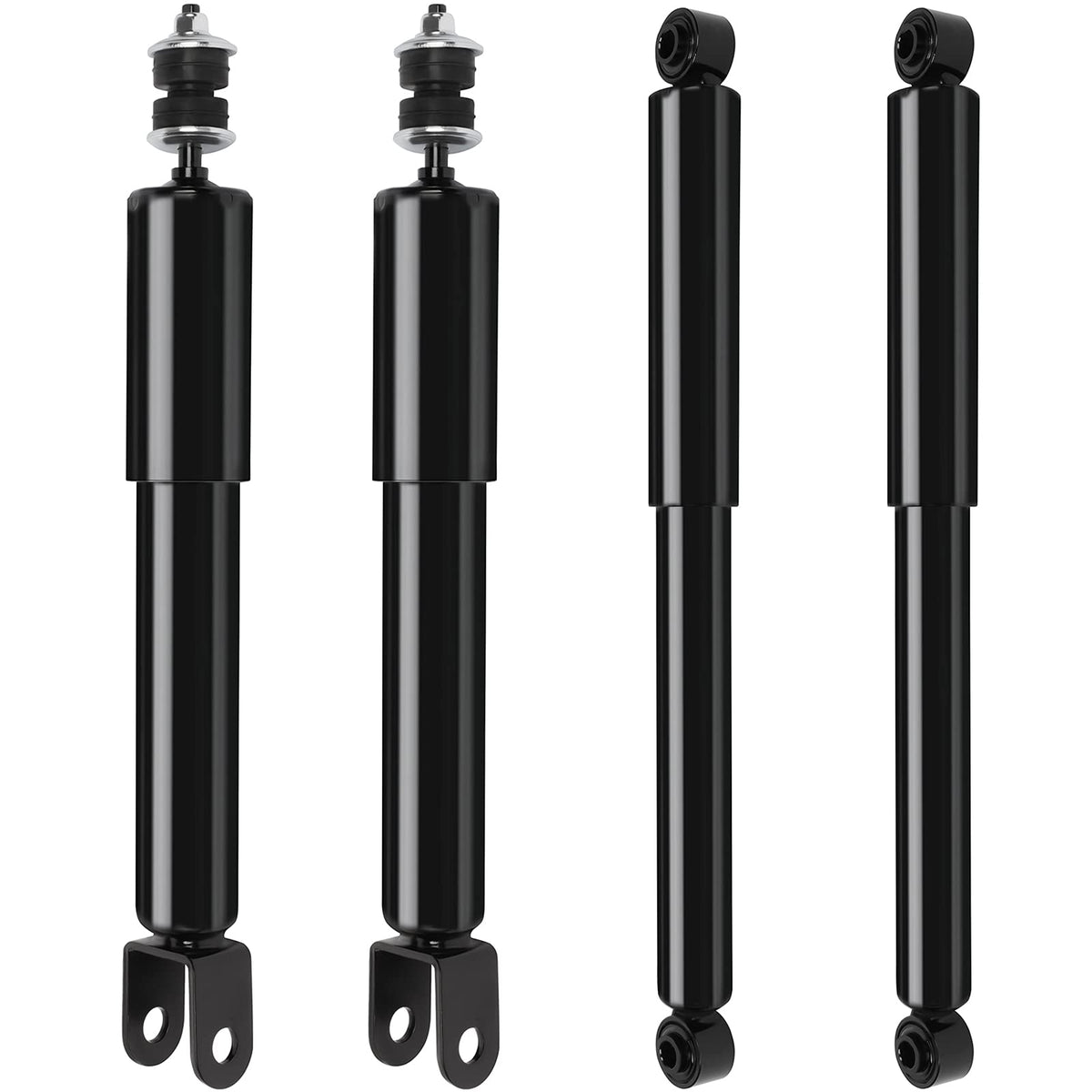 OCPTY front view of shocks showing fitment and improved control