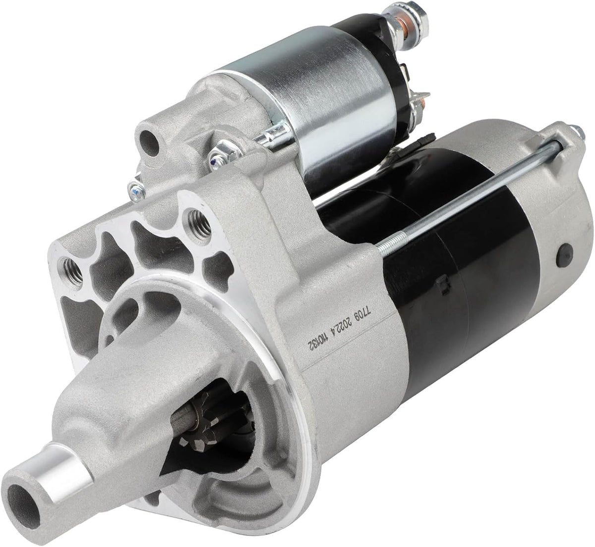 OCPTY starter front view showing mounting flange and electrical terminal, promotes correct fit