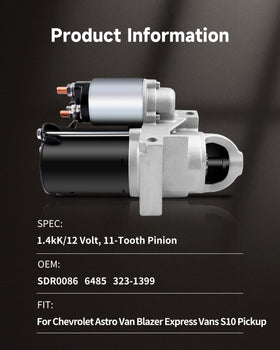OCPTY starter close-up of pinion gear showing smooth engagement benefit
