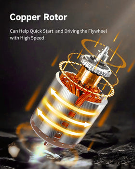 OCPTY starter mounting flange detail with bolt holes, benefit: accurate fit and secure mounting