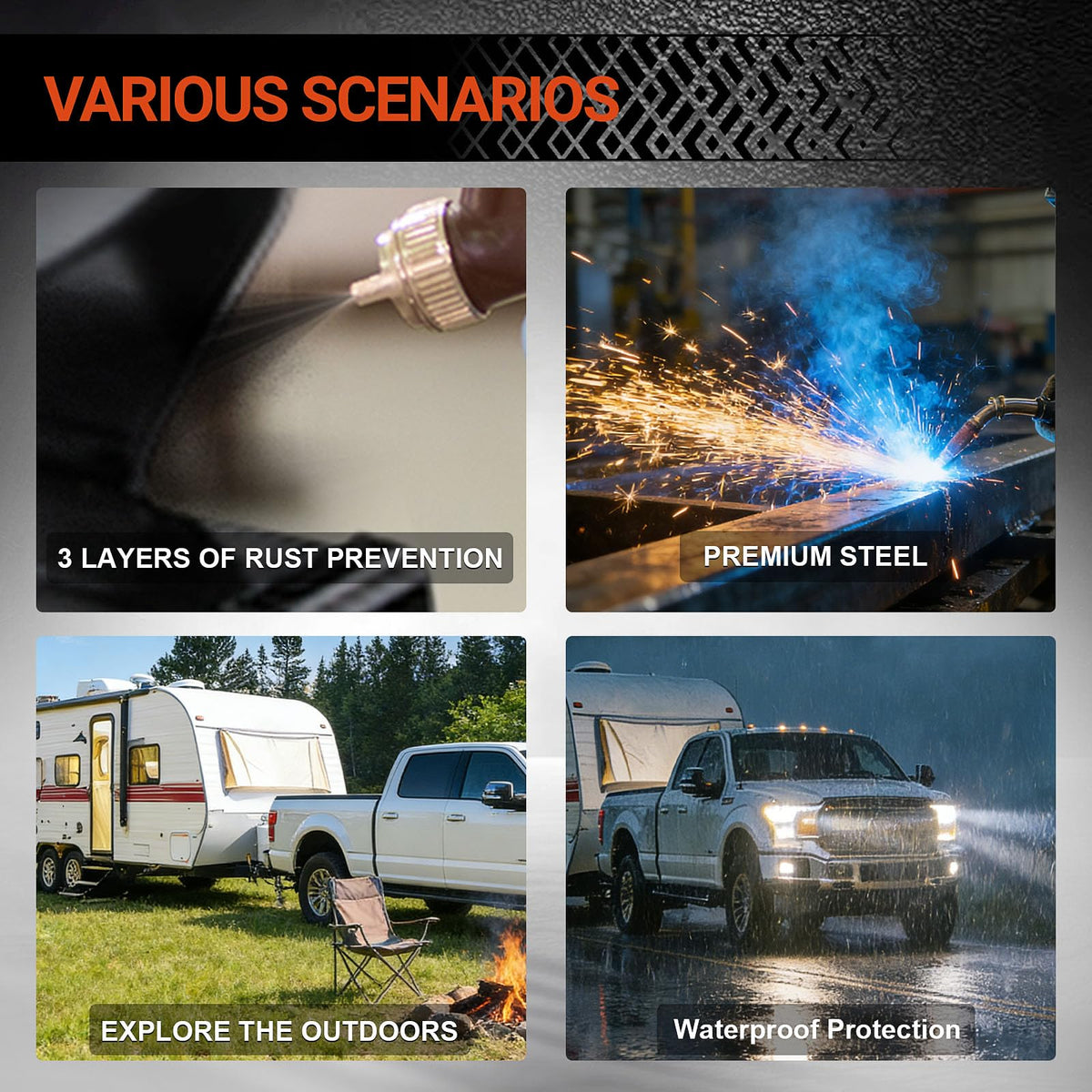 octora installed on a truck 2-inch receiver demonstrating quick fitment and stability