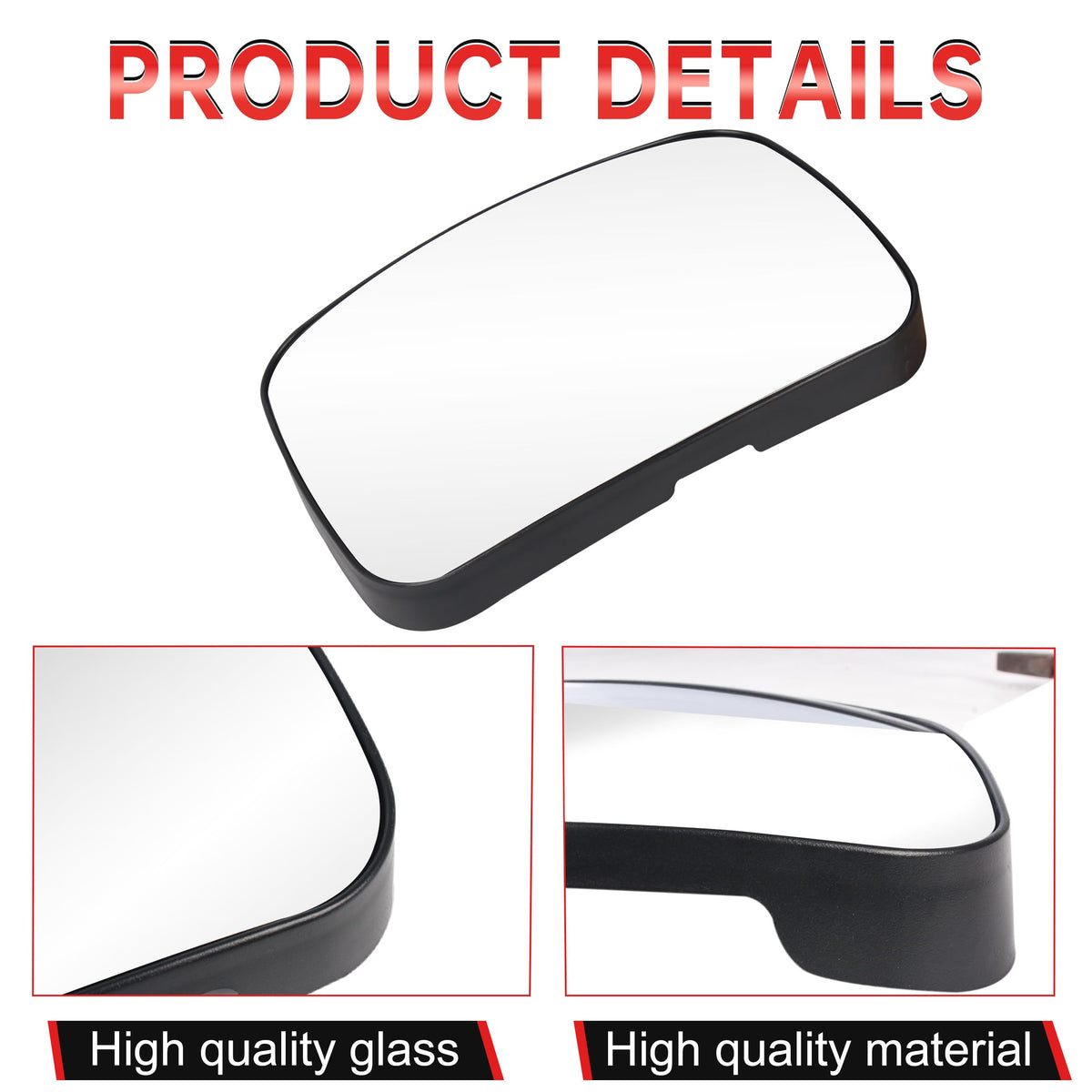 oddiyer hood mirror glass installed on Cascadia hood demonstrating restored sightlines