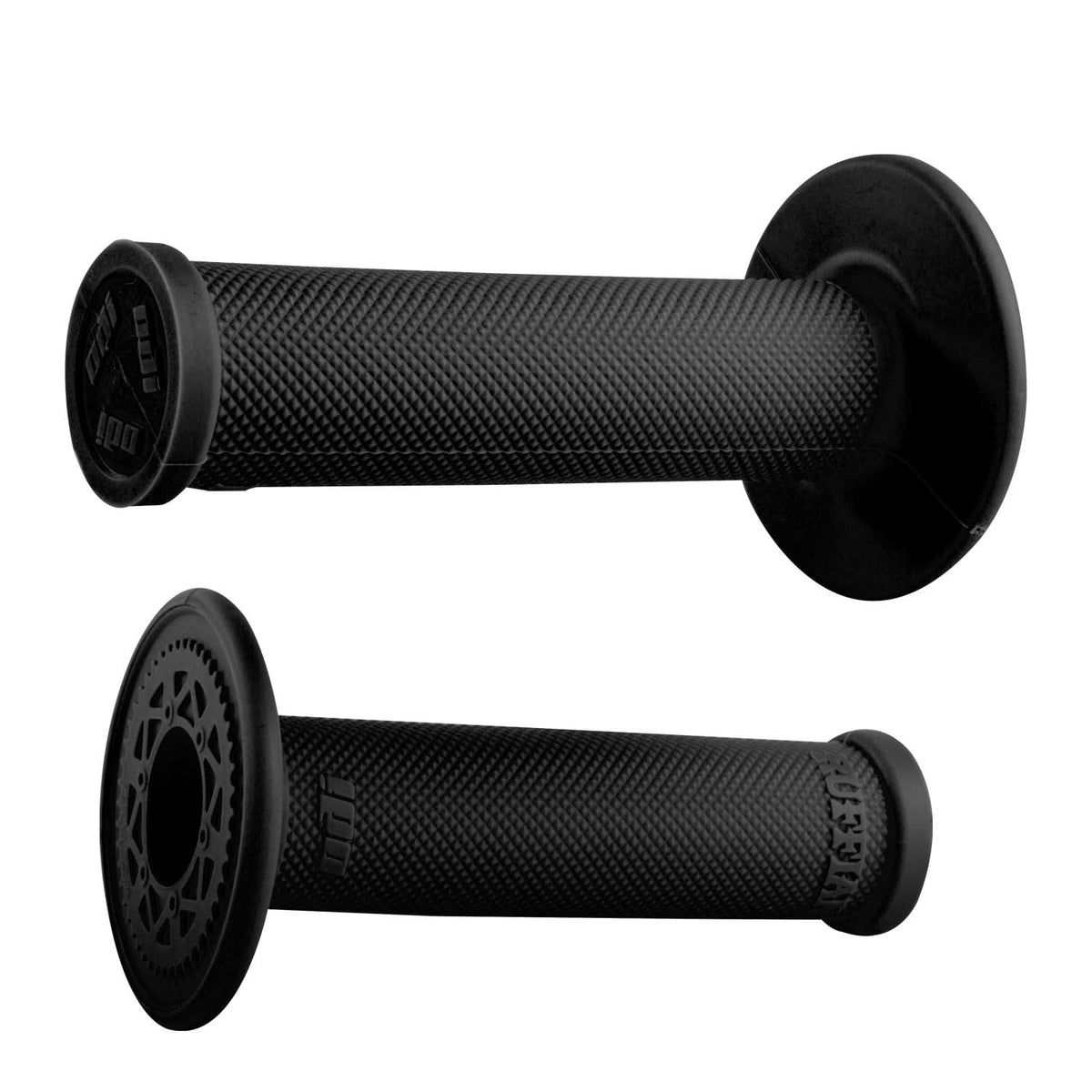 Odi Ruffian No Waffle front view showing low-profile grip and knurl pattern for improved control
