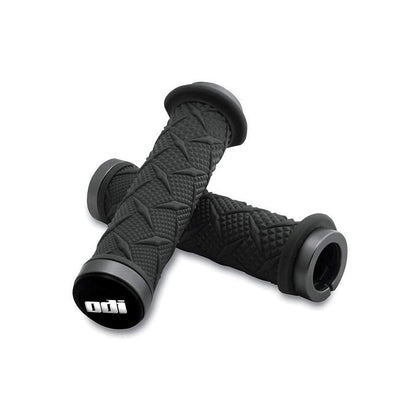 Old Dutch International ODI front view of black X-Treme Lock-On grip showing clamp and flange, improved control
