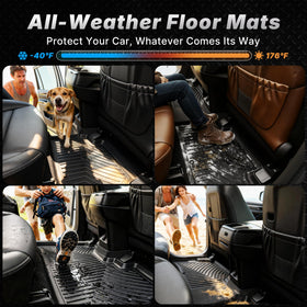 OEDRO edge containment trapping mud and snow to keep carpet clean