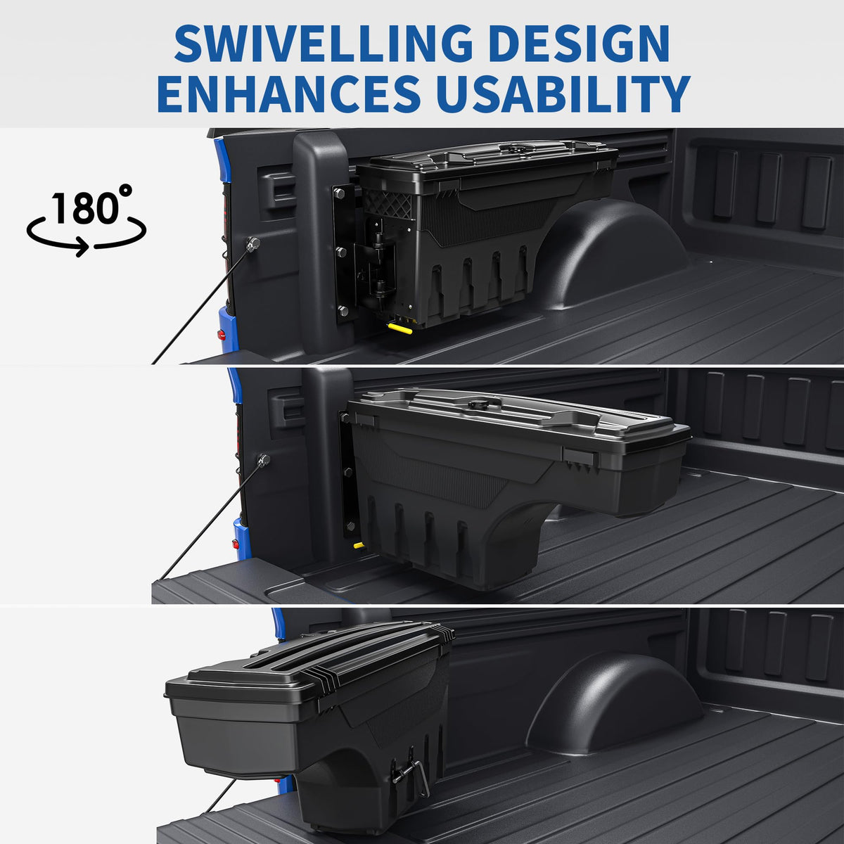 OEDRO installed on passenger side showing symmetrical storage and convenience benefit