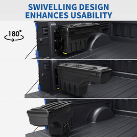 OEDRO installed on passenger side showing symmetrical storage and convenience benefit